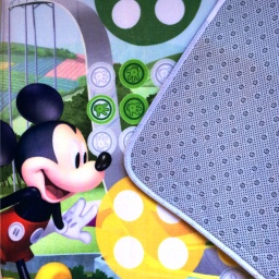 Alfombra Nio Mickey Mouse 77x117 Memoria Y Antideslizante