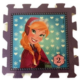 Alfombra Goma Eva Puzzle 9 Piezas 30x30 Frozen Disney