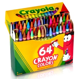 64 Crayones para Niños No Toxicas Crayola Con Sacapuntas
