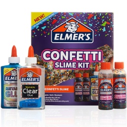 Kit para preparar Slime Confetti Brillante, Divertido Elmers