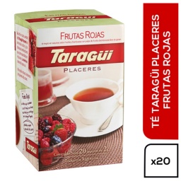 Té Taragüi Placeres Frutas Rojas 20 Saquitos de 2 gramos