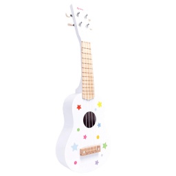 Guitarra Ukelele De Madera Para Niño Y Niña Blanca o Roja