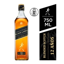 Whisky Johnnie Walker Black Label Etiqueta Negra 750 ml