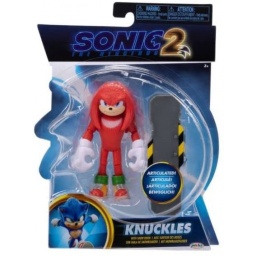 Sonic 2 - Muñeco Knuckles Articulado Nudillos 10cm con Tabla