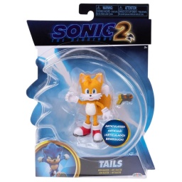 Sonic 2 - Muñeco Tails Articulado Colas 10cm con Bláster