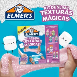 Kit de Slime Texturas Mágicas 8 Piezas Elmers Crunchy Fluffy