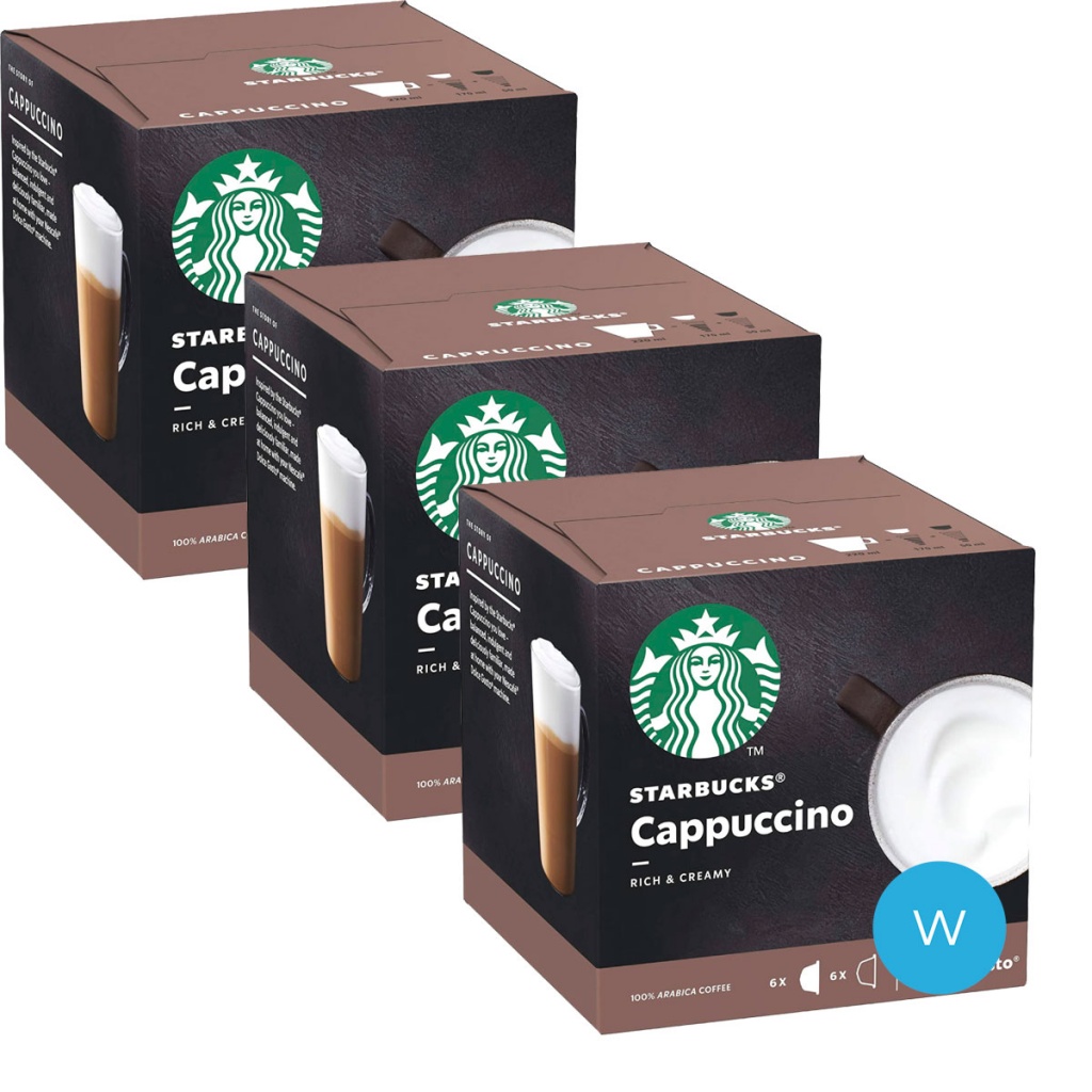 STARBUCKS Starbucks NESCAFÉ® Dolce Gusto® Cappuccino 12 Cápsulas X3Cajas