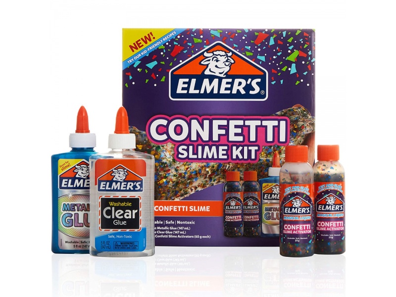 Kit para preparar Slime Confetti Brillante, Divertido Elmers